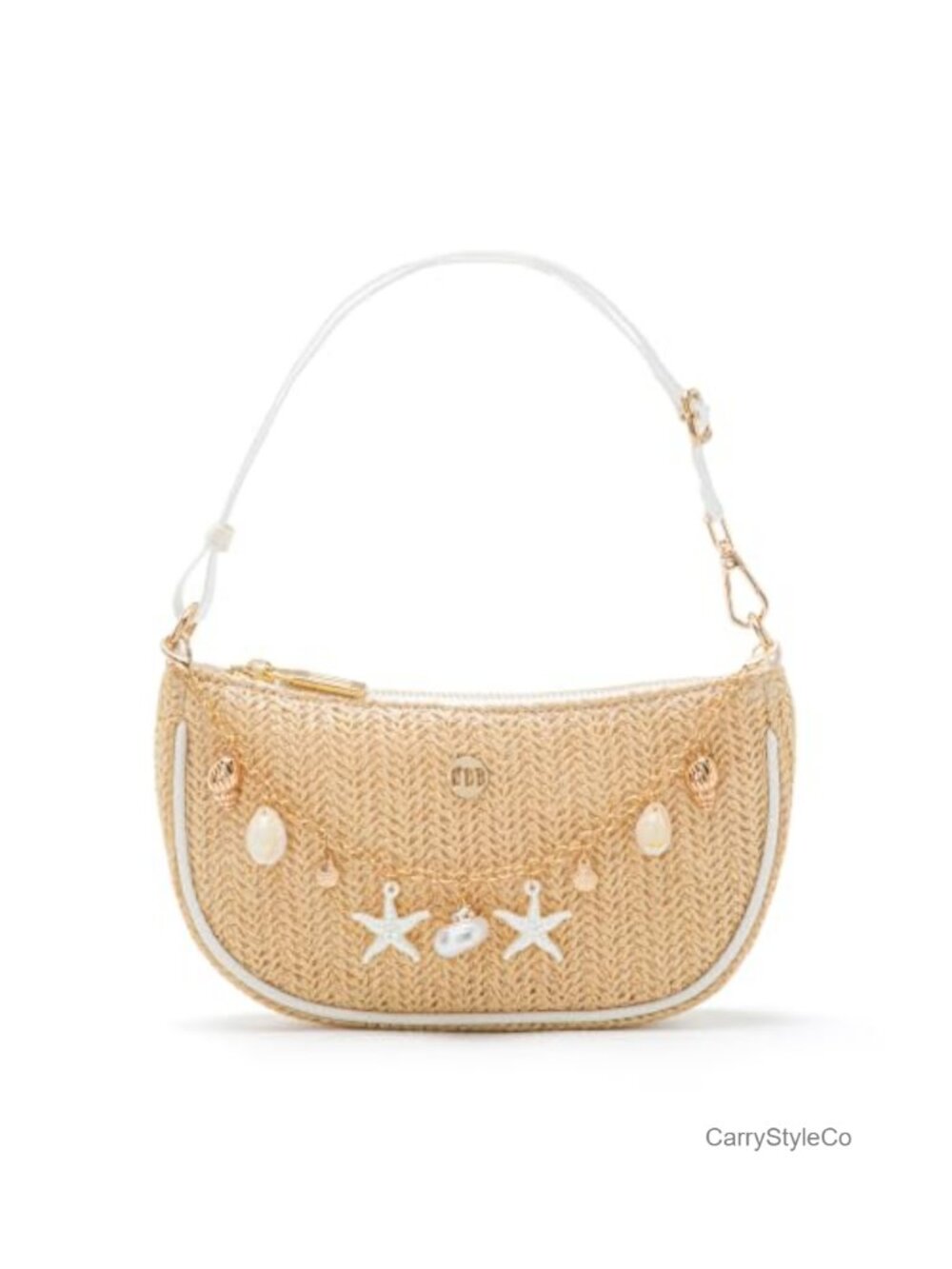 Nylon Crescent Shoulder Bag Adjustable Strap Mini Clutch Purse